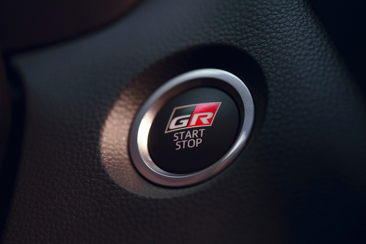 GR SPORT start button 