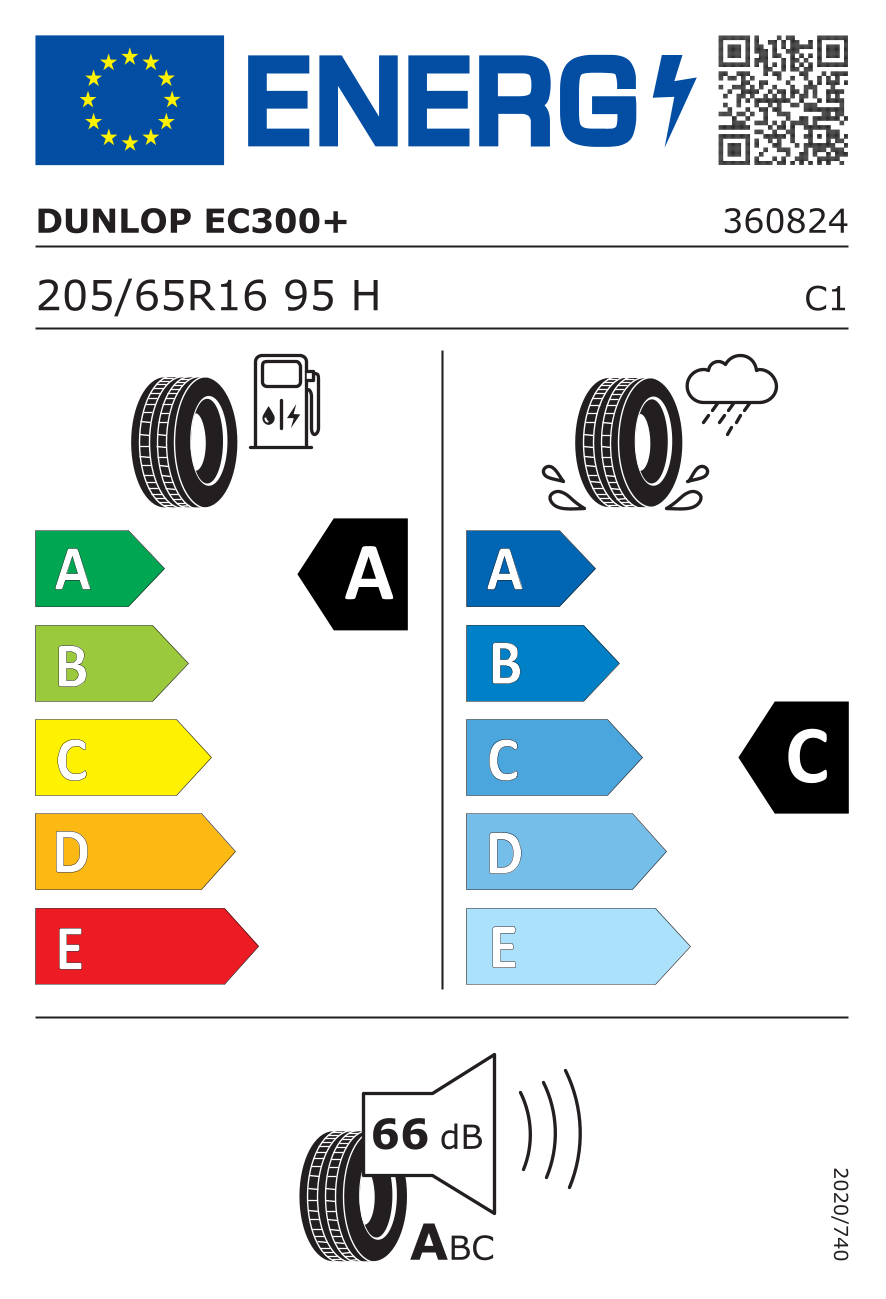 Image of tyre specifications with eprel code 2544715